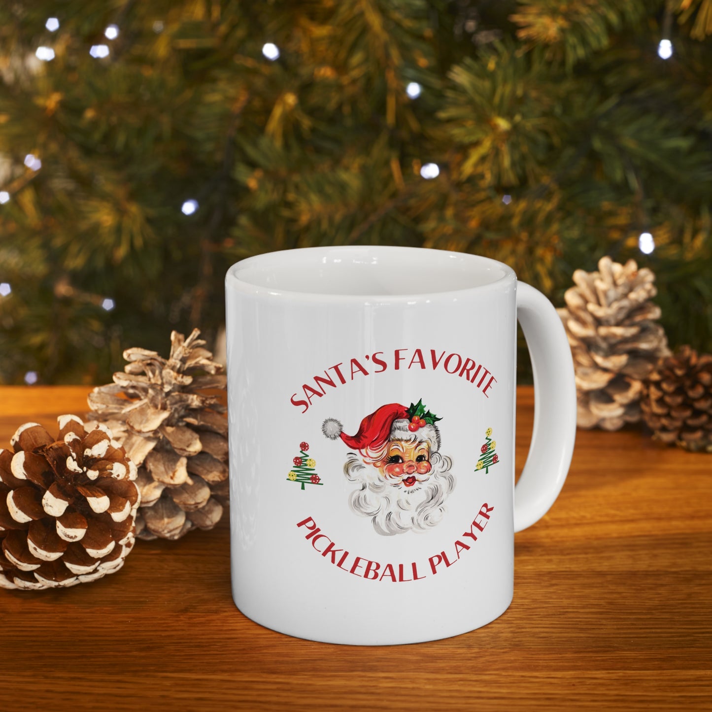 Santa's Favorite Pickleball Player Mug