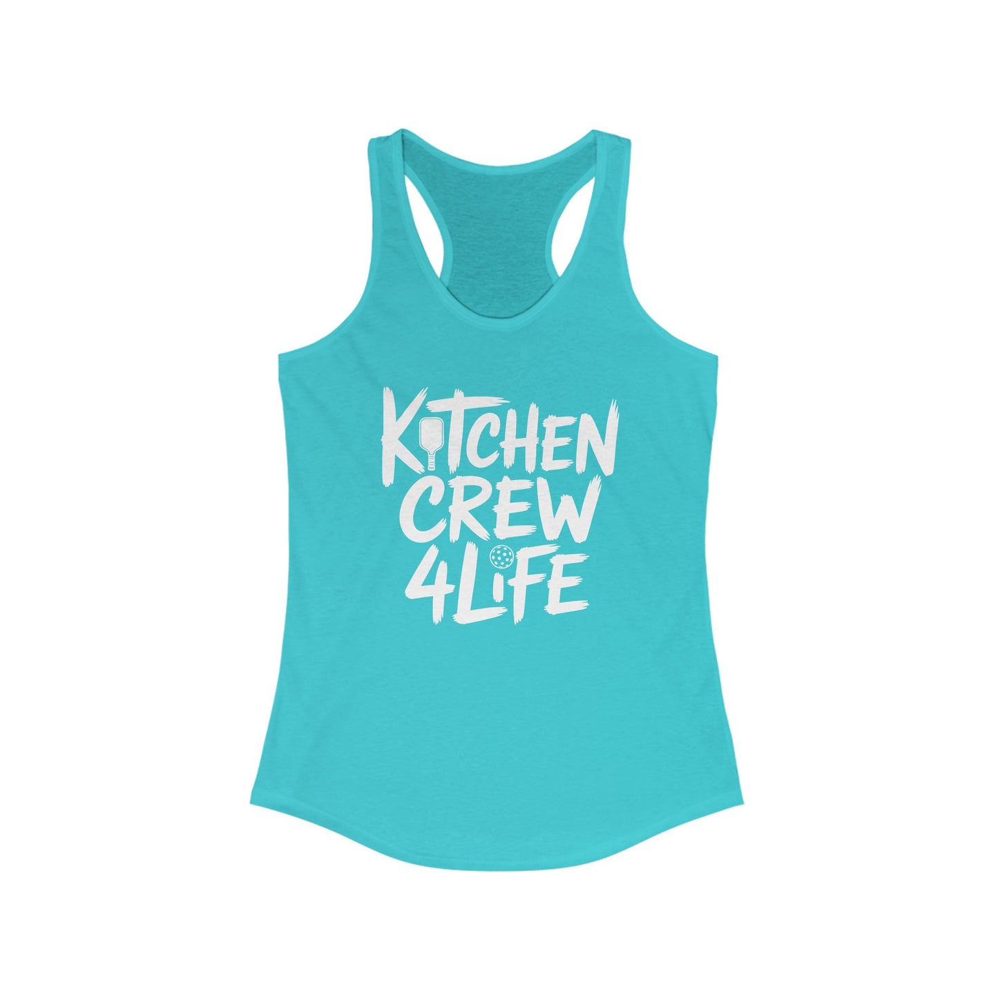 Kitchen Crew 4 Life Pickleball Women's Racerback Tank