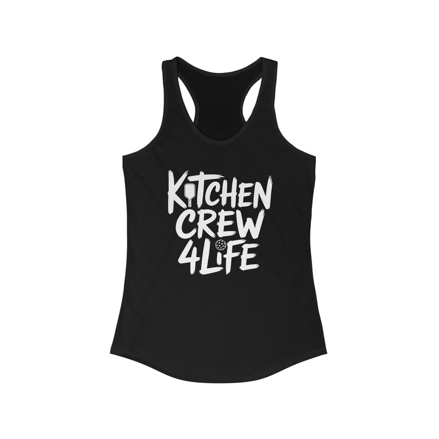 Kitchen Crew 4 Life Pickleball Women's Racerback Tank