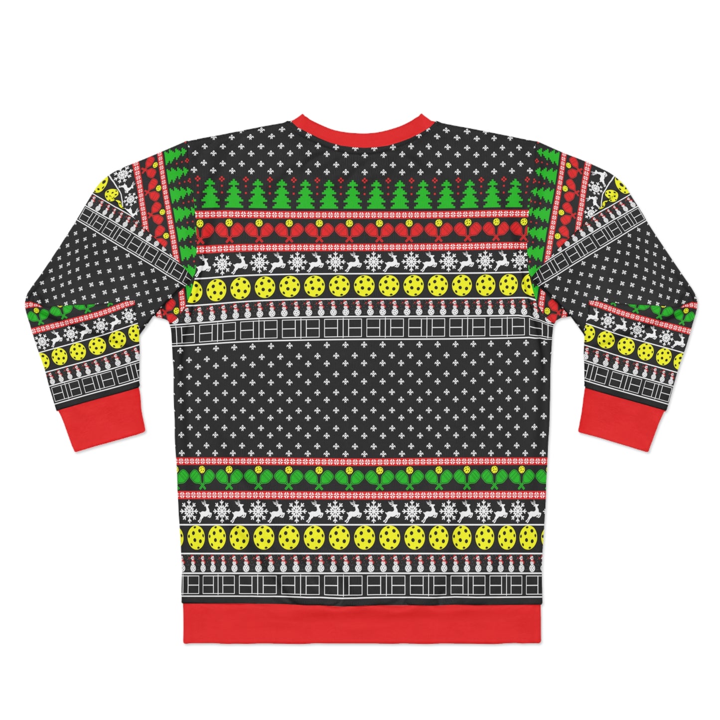 Deck The Halls With Pickleballs Ugly Christmas Sweatshirt