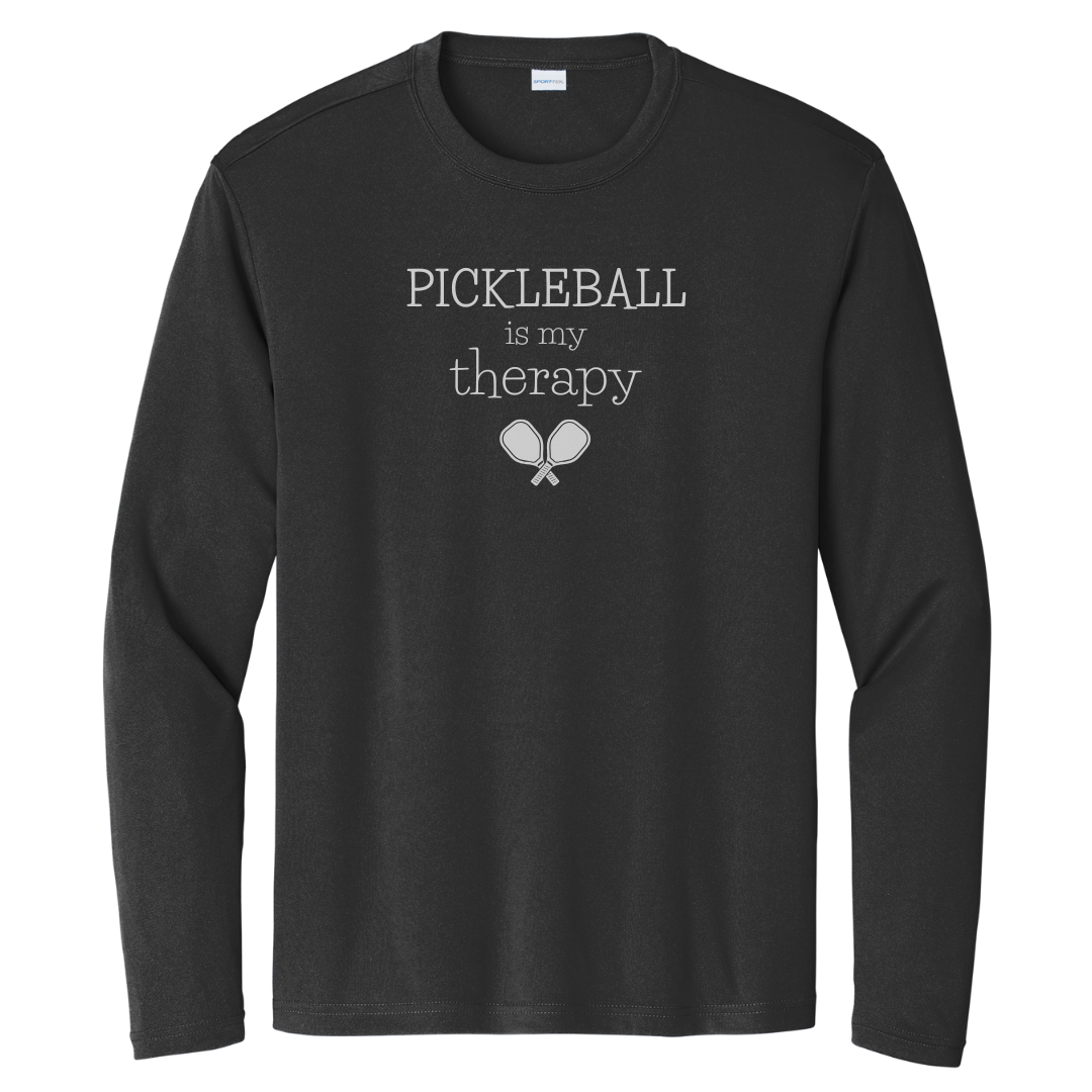 Pickleball Is My Therapy Unisex Long Sleeve Performance Tee