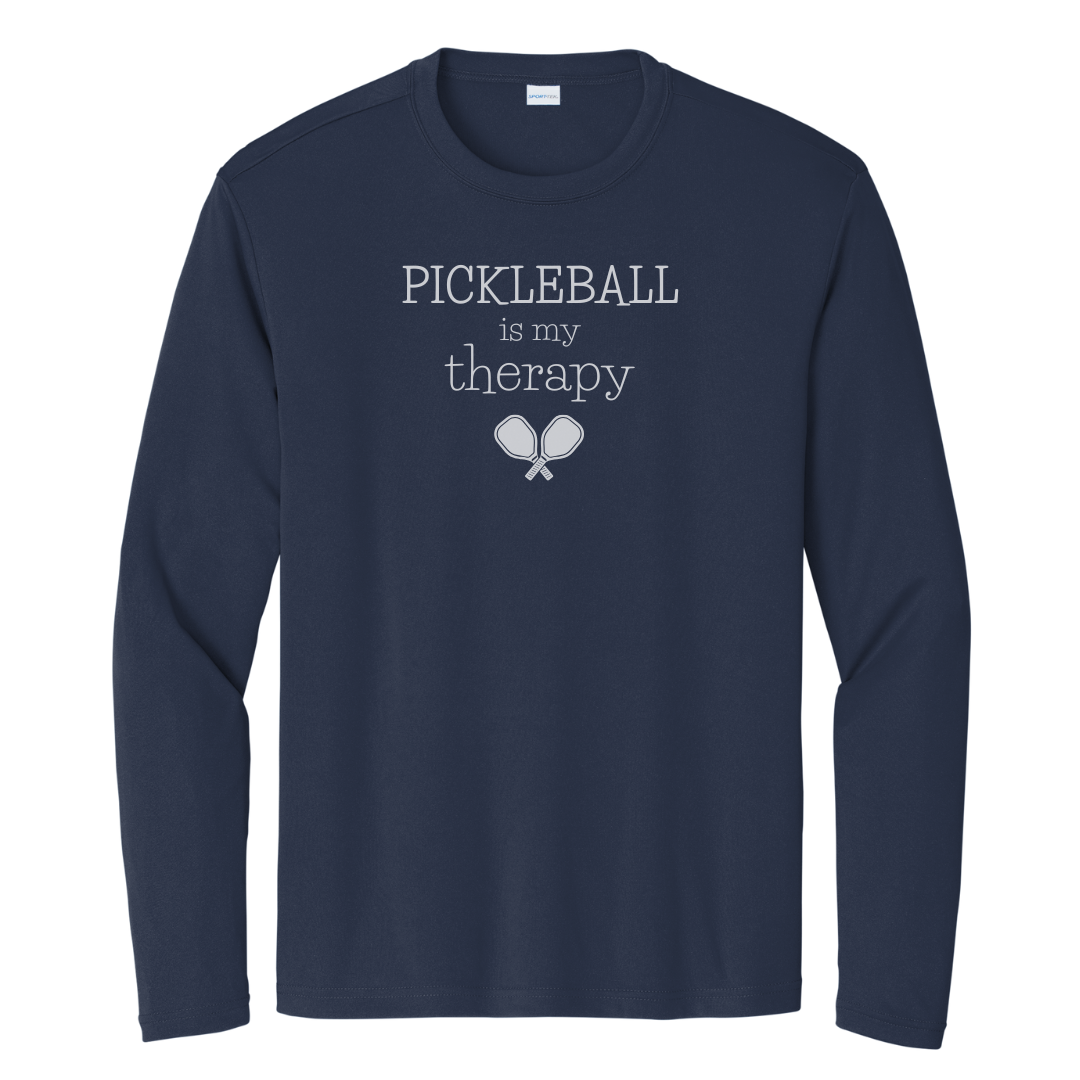 Pickleball Is My Therapy Unisex Long Sleeve Performance Tee