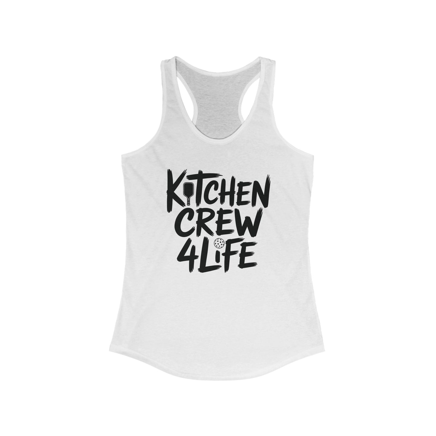 Kitchen Crew 4 Life Pickleball Women's Racerback Tank