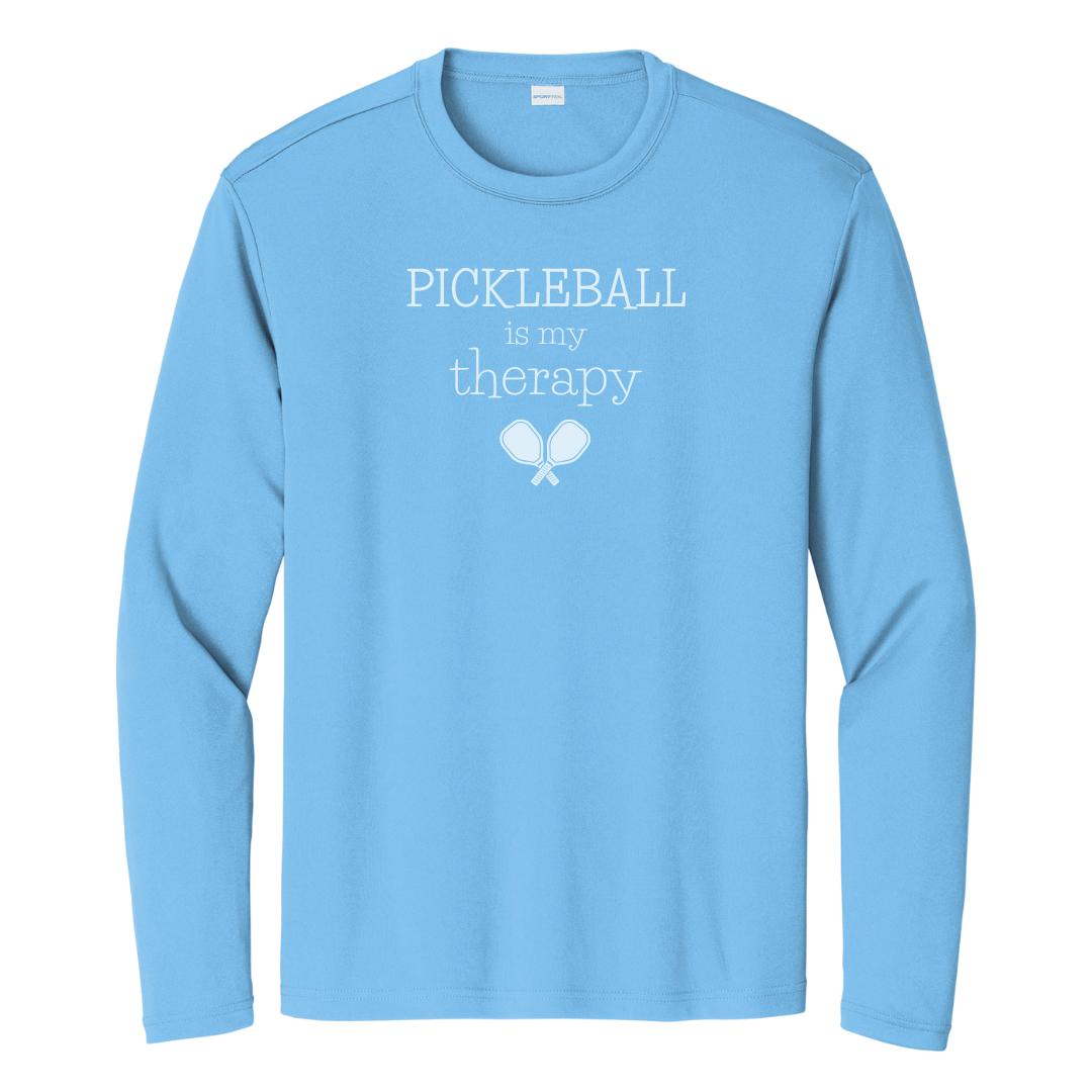Pickleball Is My Therapy Unisex Long Sleeve Performance Tee