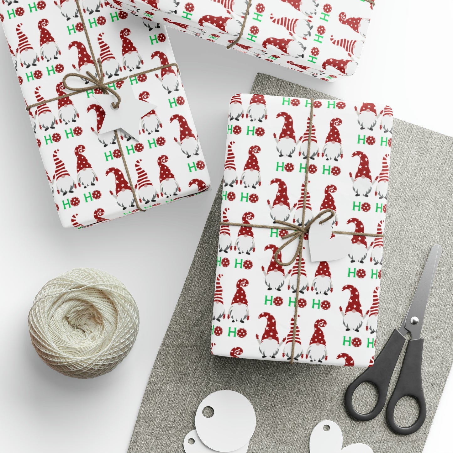 Ho Ho Ho Pickleball Wrapping Paper