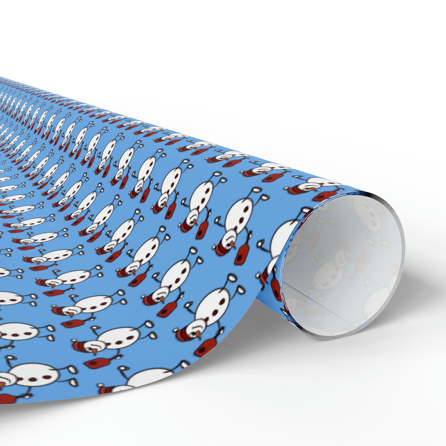 Pickleball Snowman Wrapping Paper