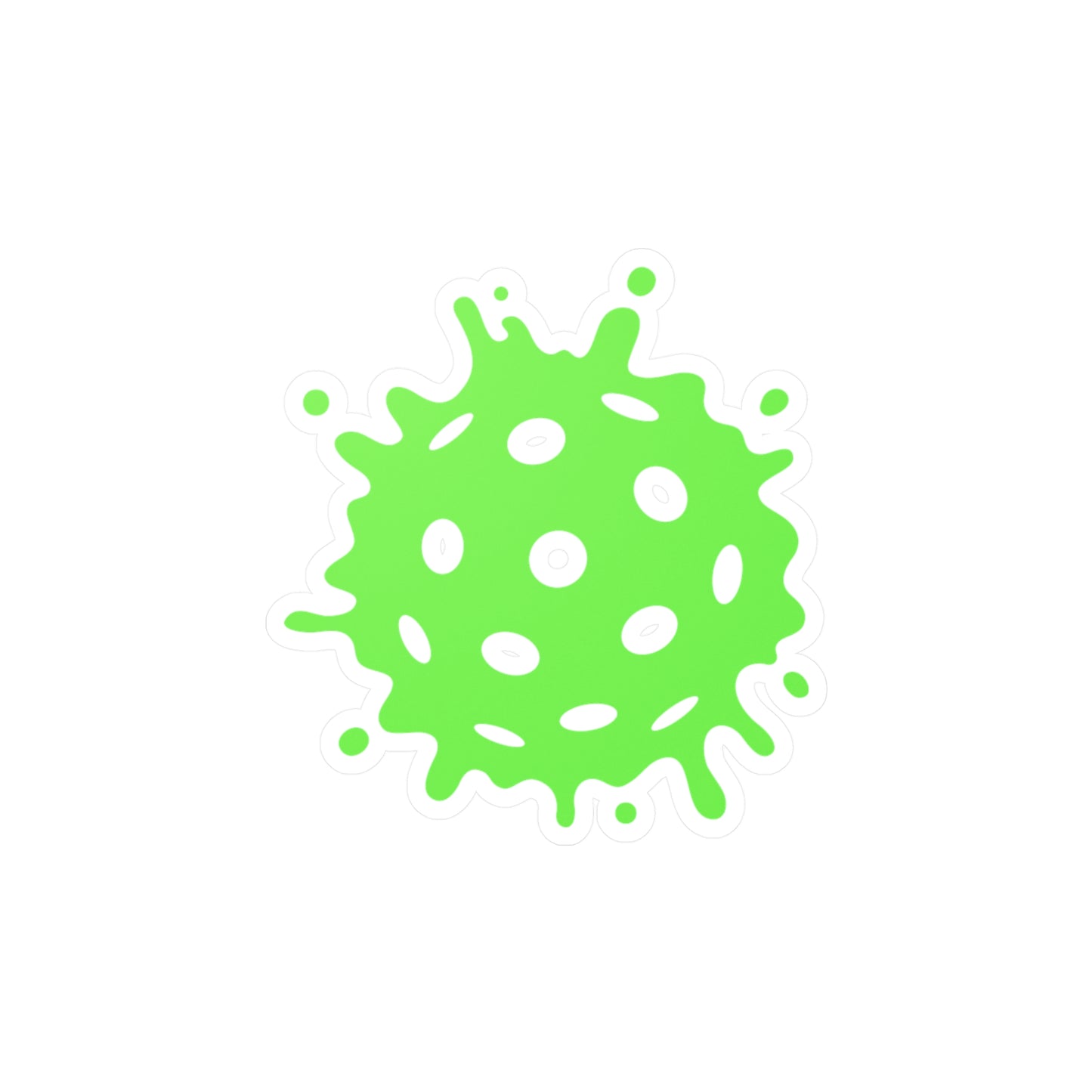 Pickleball Splatter Vinyl Decal - Green
