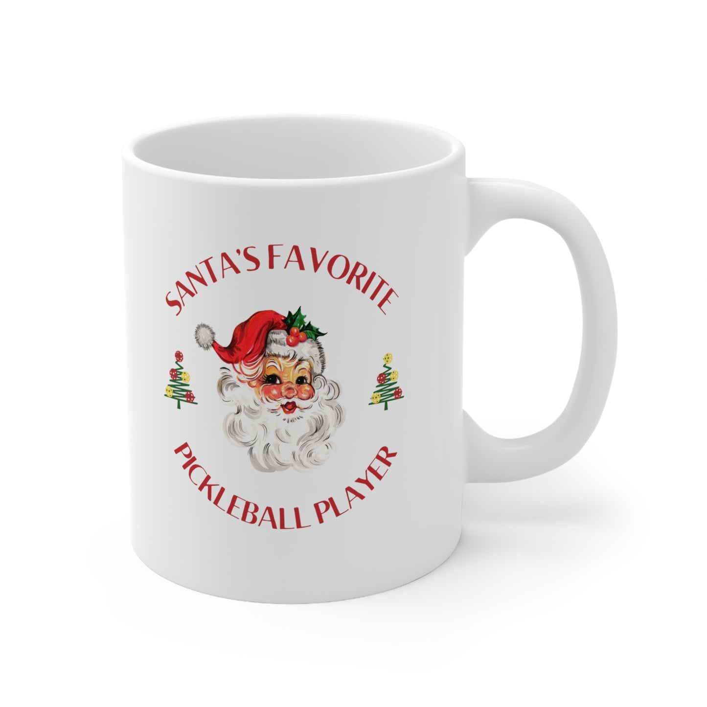 Santa's Favorite Pickleball Player Mug