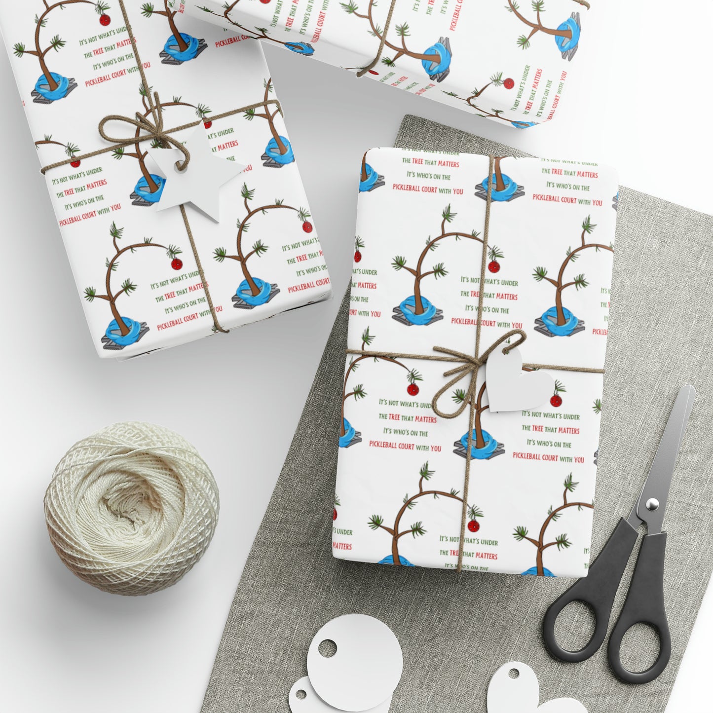 Under the Tree Pickleball Wrapping Paper