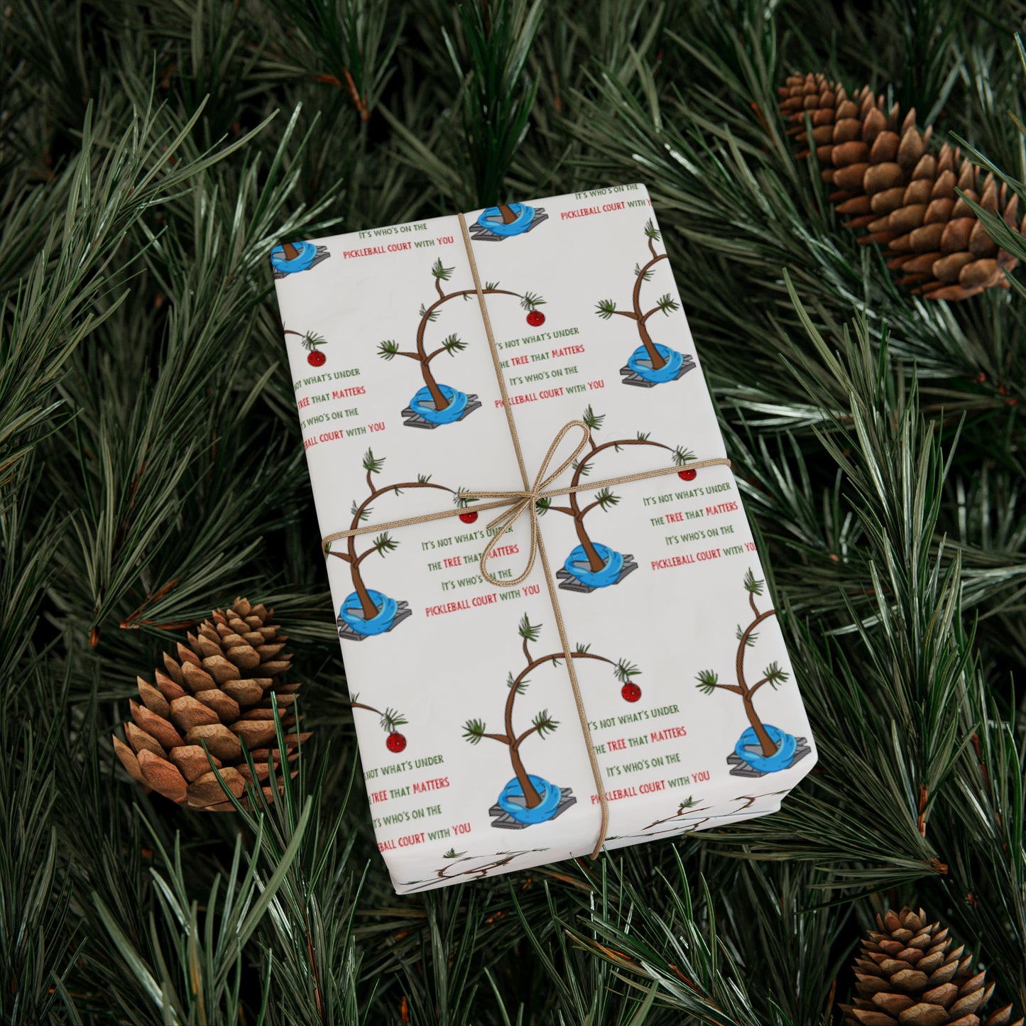 Under the Tree Pickleball Wrapping Paper