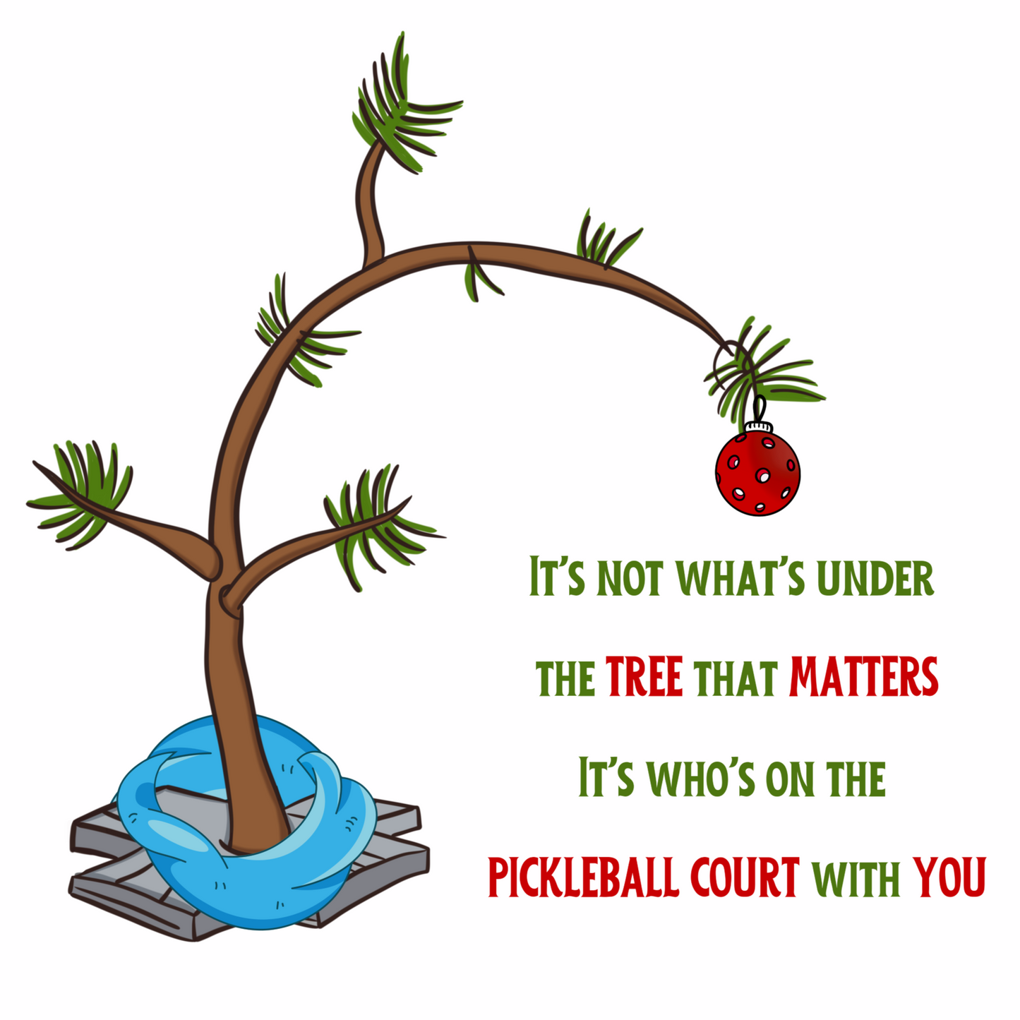 Under the Tree Pickleball Wrapping Paper
