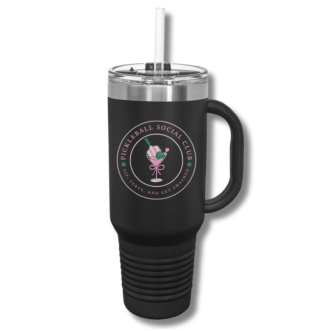 Pickleball Social Club Sip Serve & Get Smashed Insulated Tumbler, 40oz