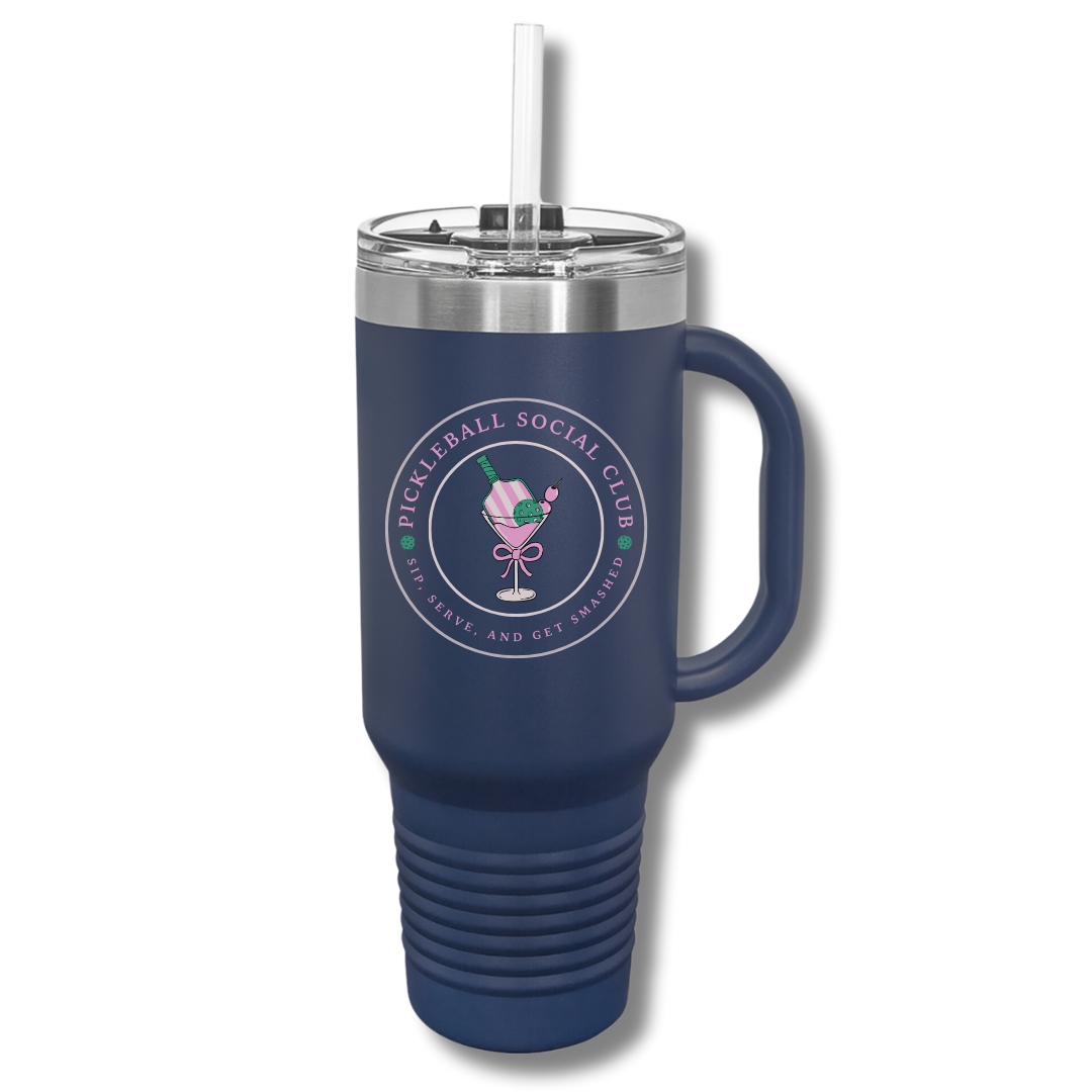 Pickleball Social Club Sip Serve & Get Smashed Insulated Tumbler, 40oz