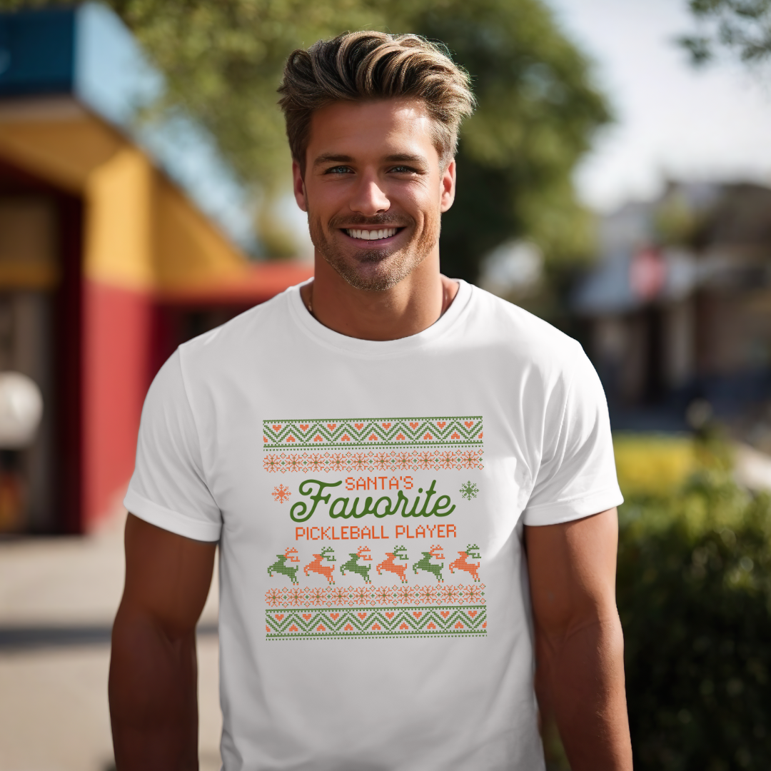 Santa's Favorite Pickleball Player Classic Unisex Tee