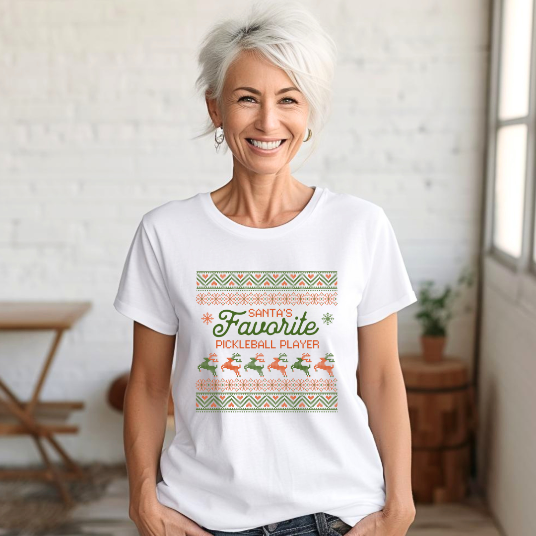 Santa's Favorite Pickleball Player Classic Unisex Tee