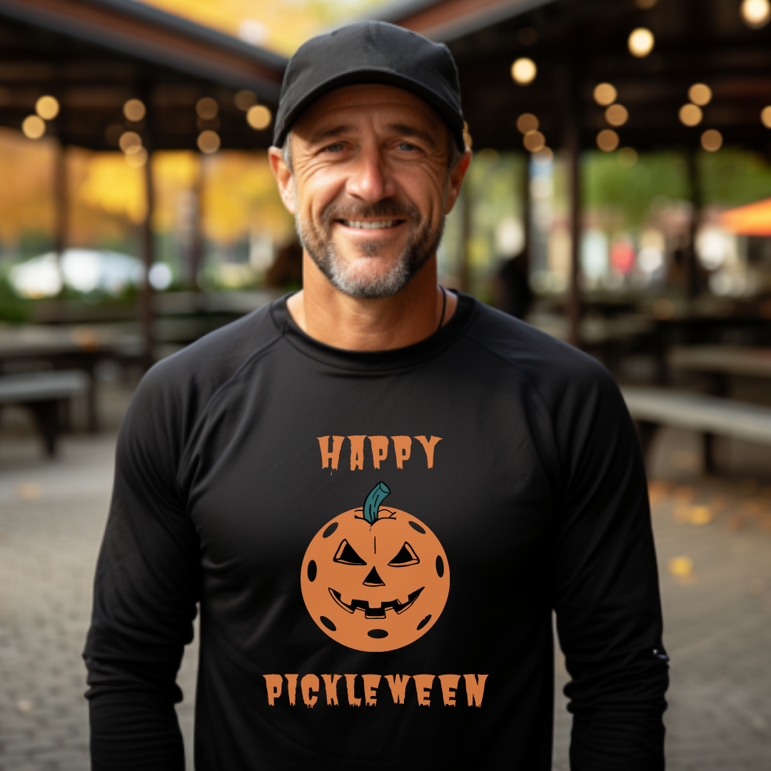 Happy Pickleween Unisex Long Sleeve Tee