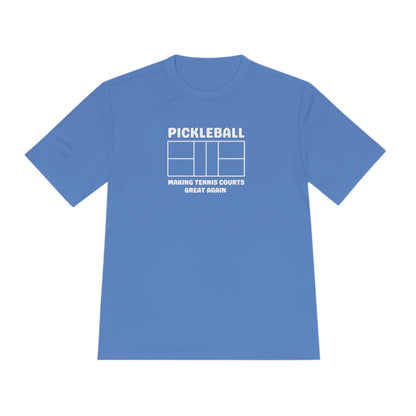 Pickleball Making Tennis Courts Great Again Unisex Performance Tee