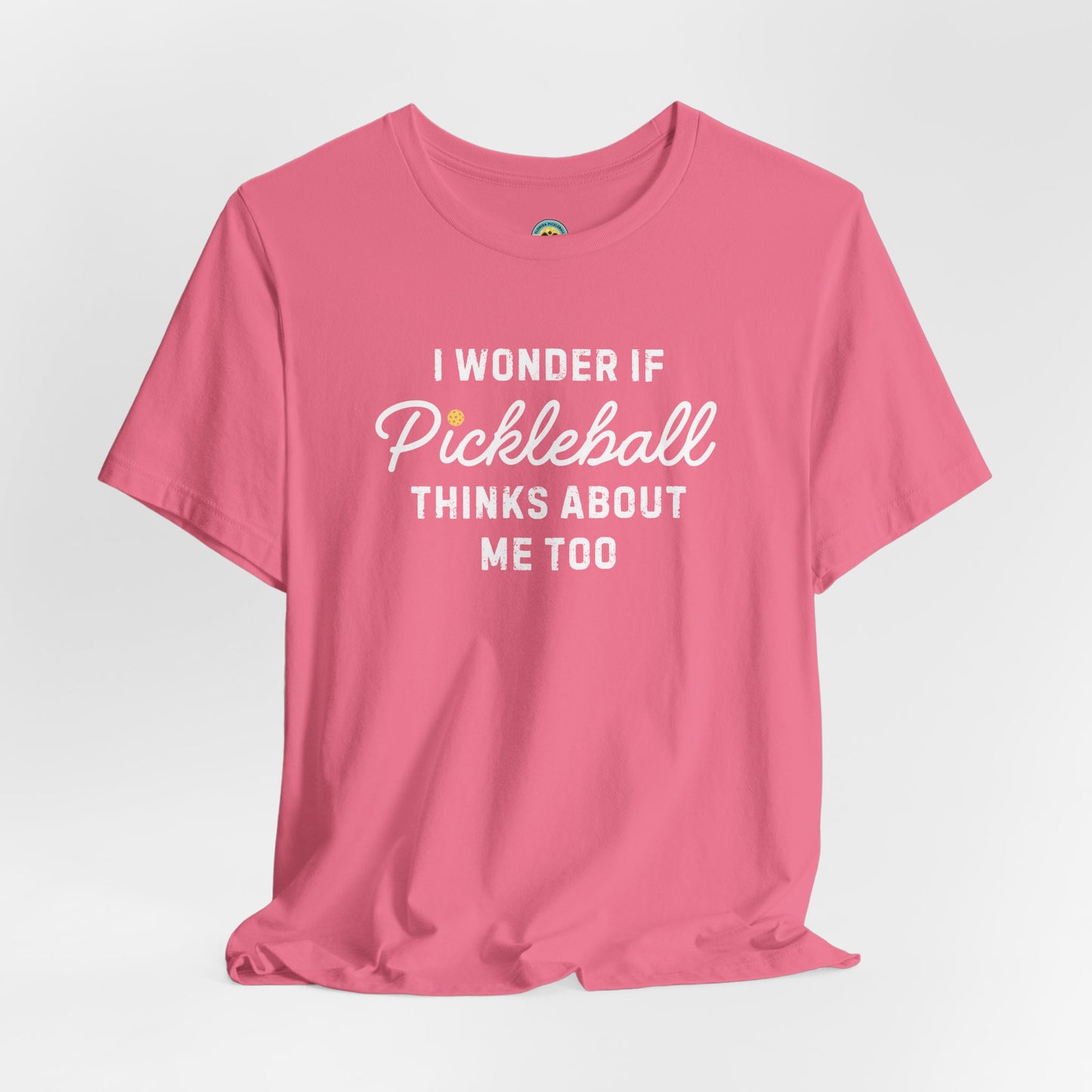 I Wonder If Pickleball Thinks About Me Too v2 Unisex Tee