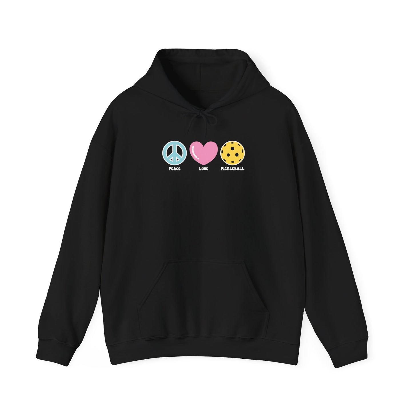 Peace Love Pickleball Pastel Unisex Hoodie