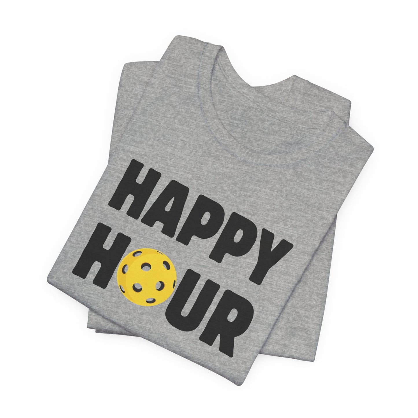 Happy Hour Pickleball Unisex Tee (Express Delivery)