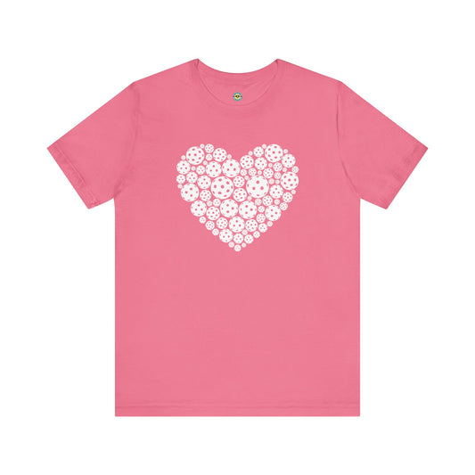 Pickleball White Heart Unisex Tee