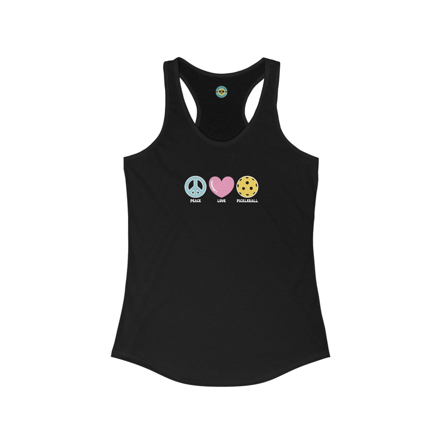 Peace Love Pickleball Women's Racerback Tank