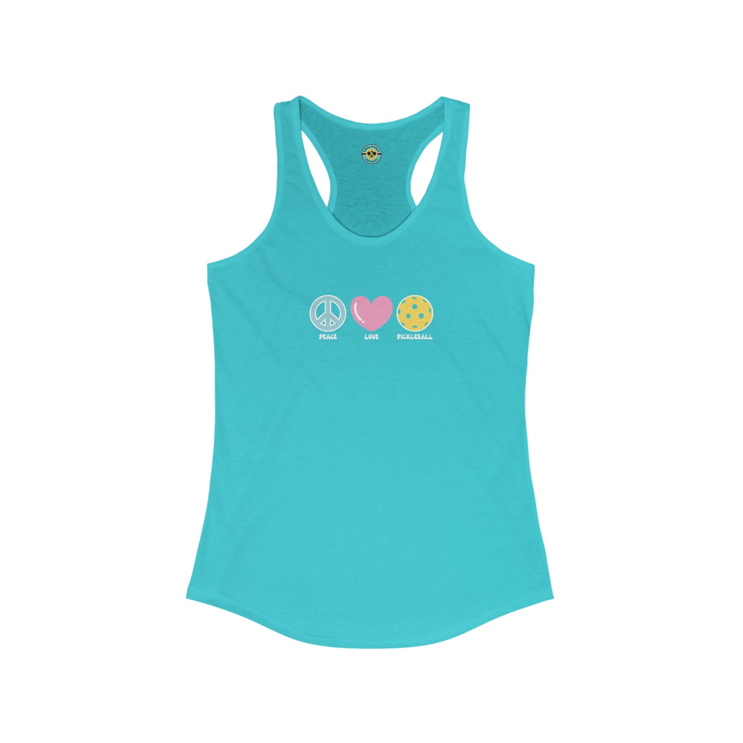 Peace Love Pickleball Women's Racerback Tank