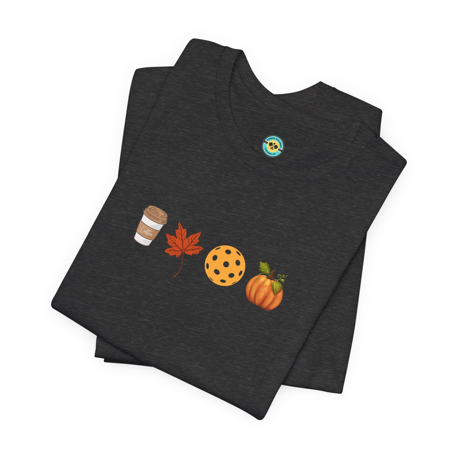 Fall Pickleball Symbols Unisex Tee