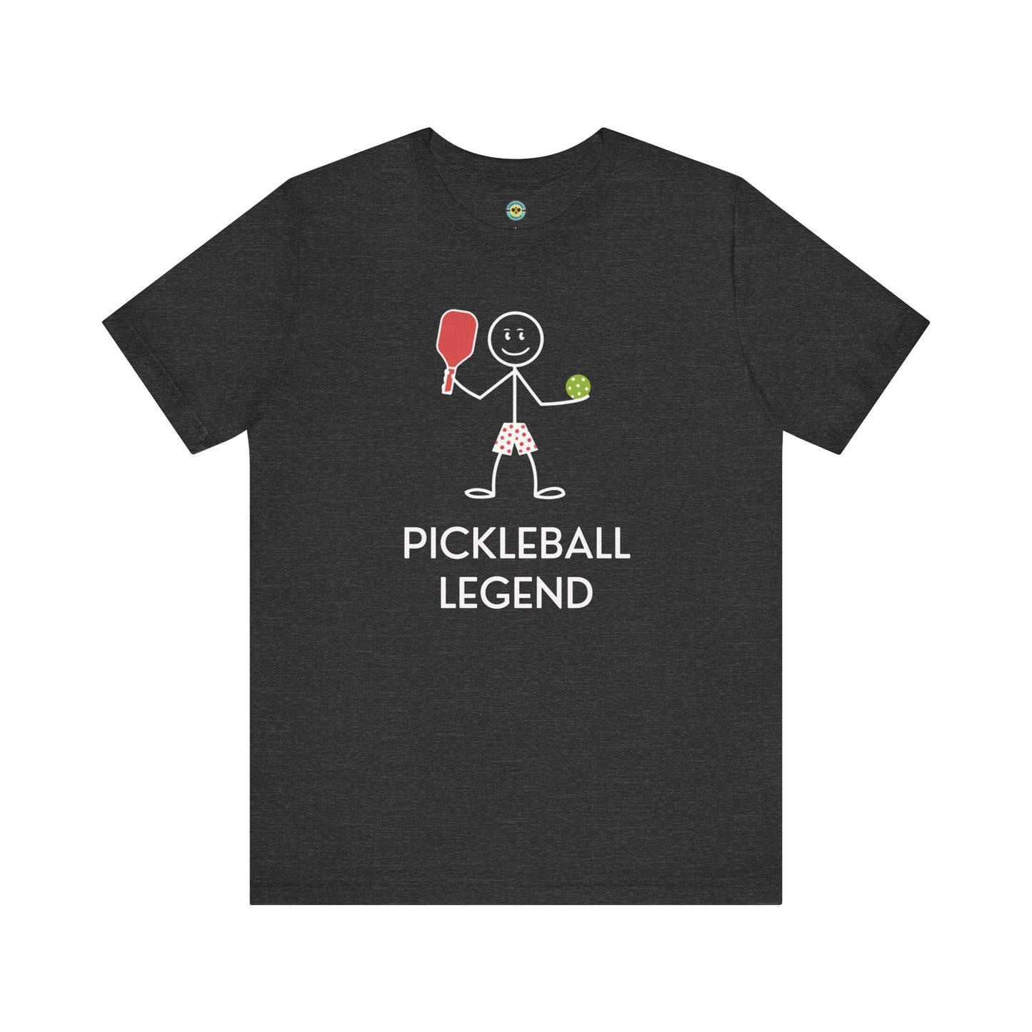 Pickleball Legend Stick Figure Unisex Tee