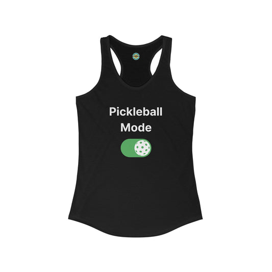 Pickleball Mode On Women's Racerback Tank