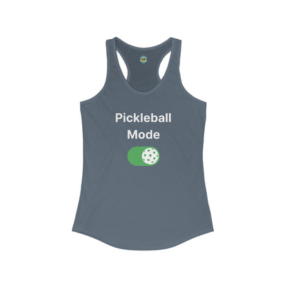 Pickleball Mode On Women's Racerback Tank