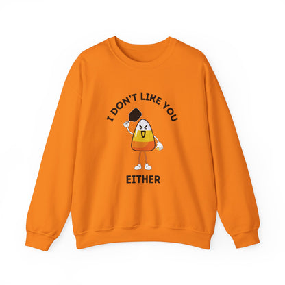 I Don't Like You Either Candy Corn Pickleball Unisex Sweatshirt