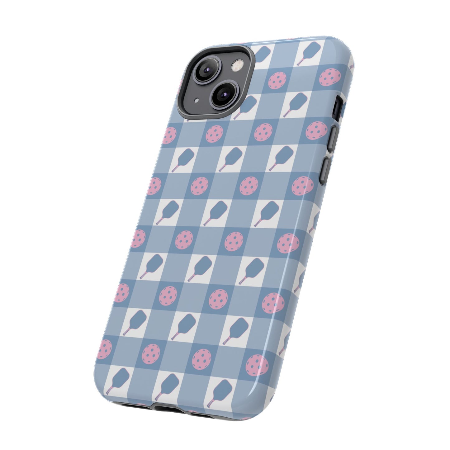 Blue Check Pickleball Phone Case