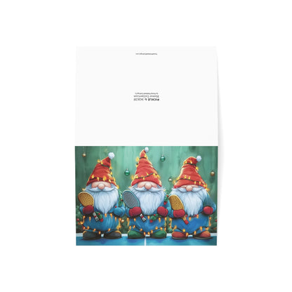 Pickleball Gnomes Holiday Cards