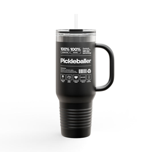 100% Pickleballer Insulated Tumbler, 40oz