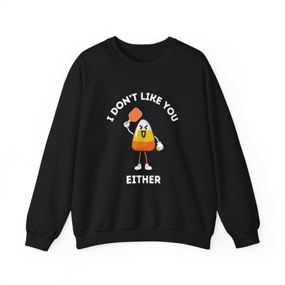 I Don't Like You Either Candy Corn Pickleball Unisex Sweatshirt