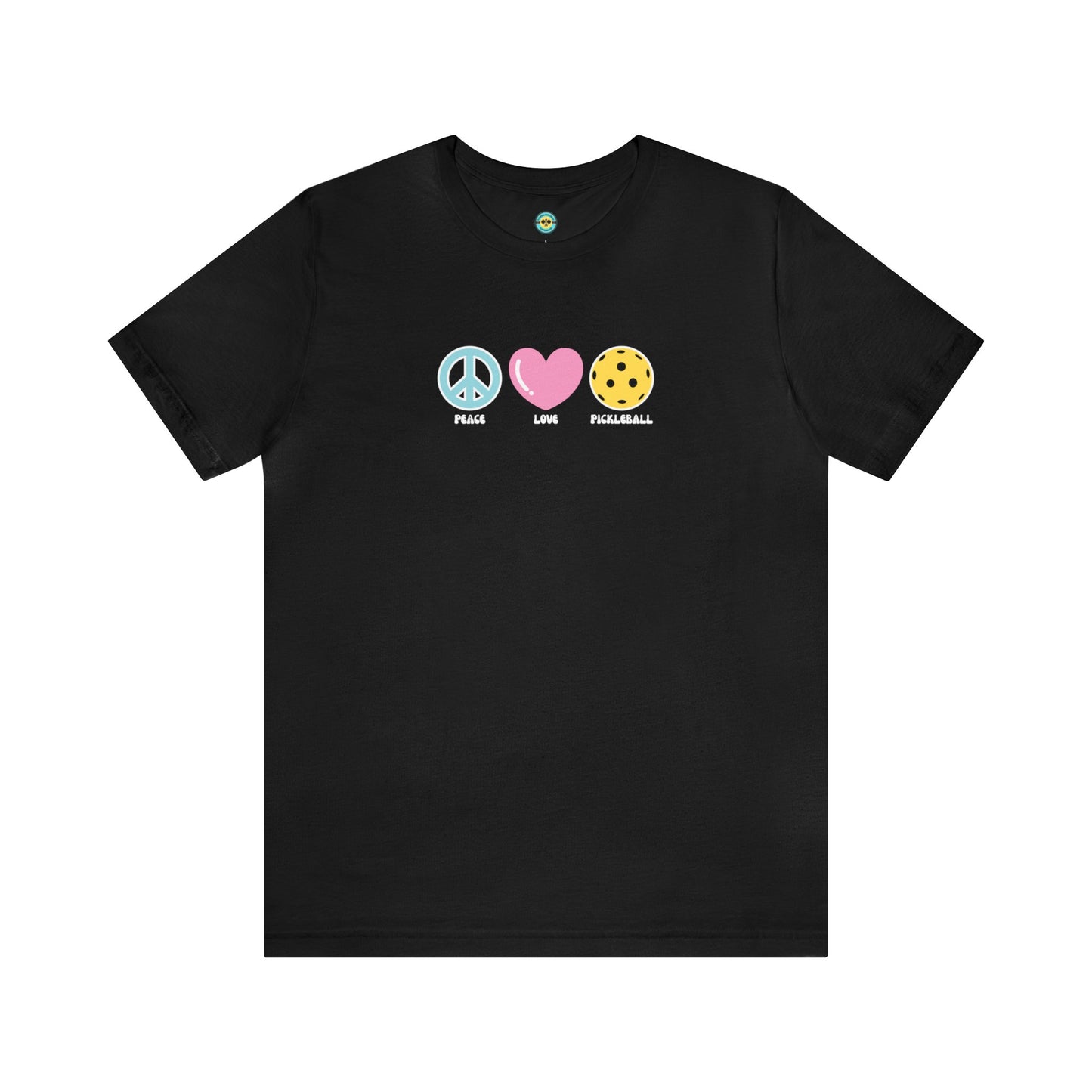 Peace. Love. Pickleball. Pastel/Centered Unisex Tee