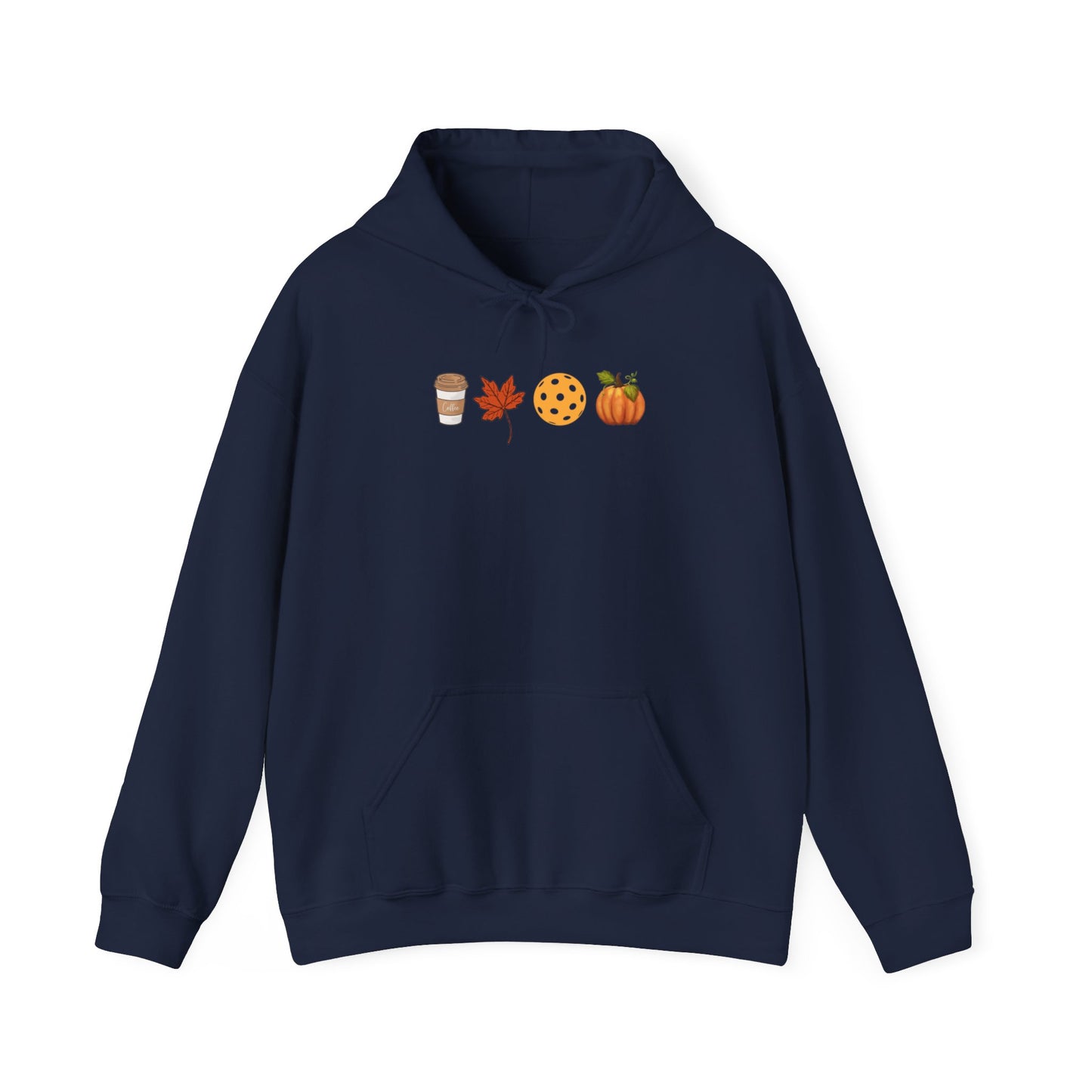 Fall Pickleball Symbols Unisex Hoodie