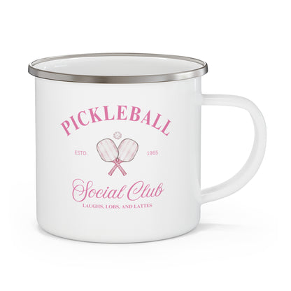 Pickleball Social Club Enamel Mug