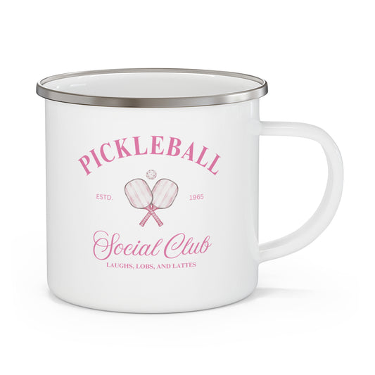 Pickleball Social Club Enamel Mug