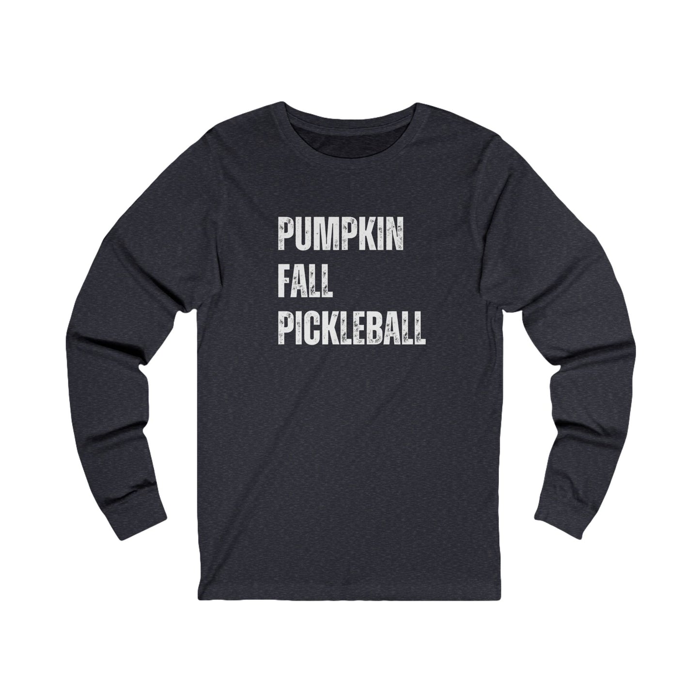 Pumpkin Fall Pickleball Unisex Long Sleeve Tee