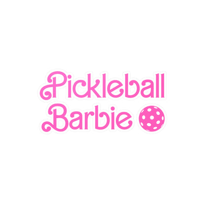 Pickleball Barbie Vinyl Decal