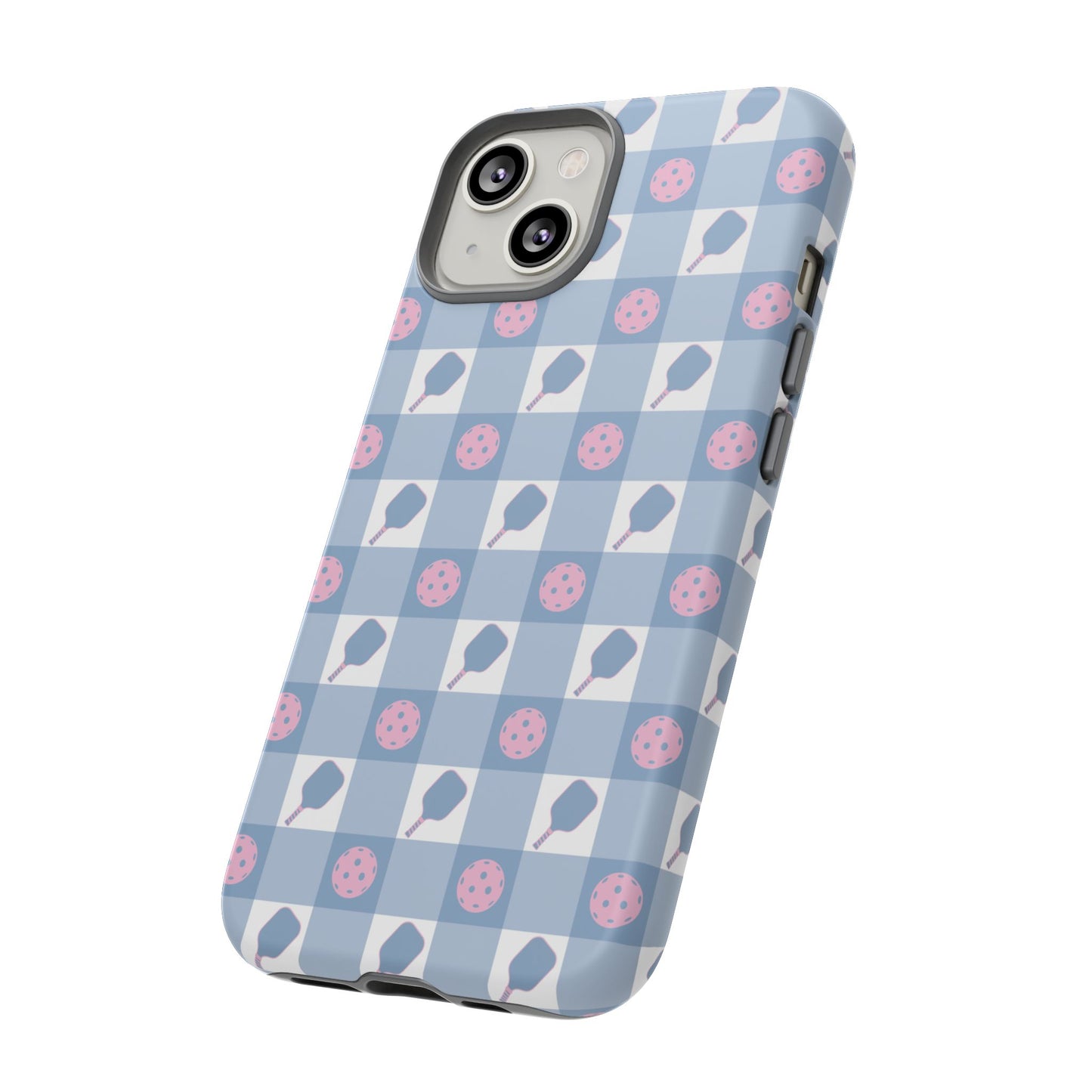 Blue Check Pickleball Phone Case