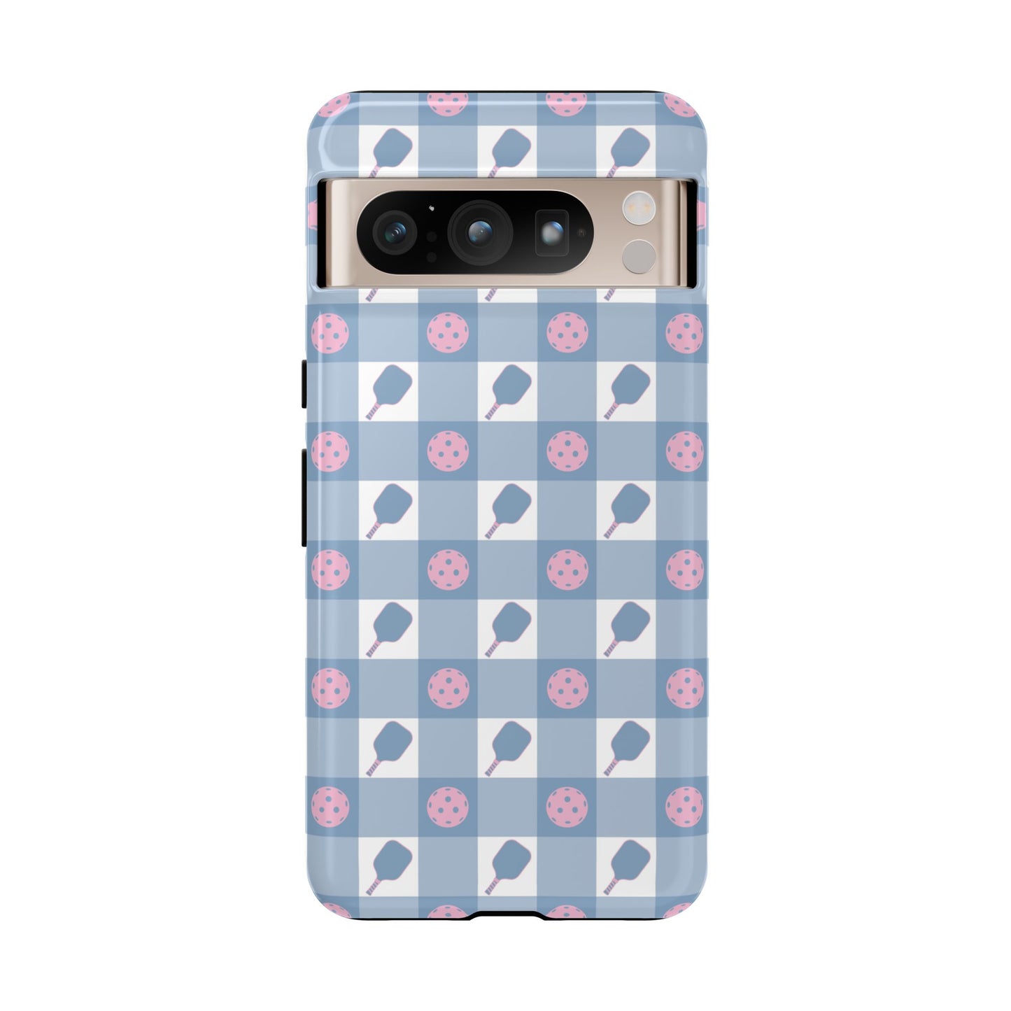 Blue Check Pickleball Phone Case