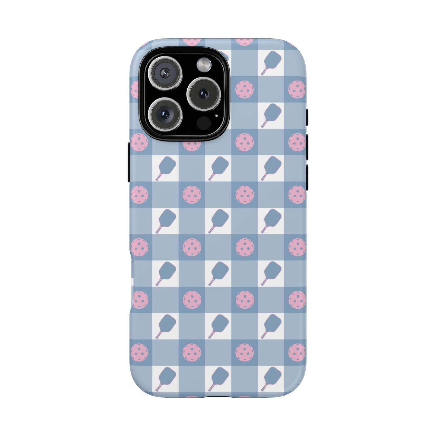 Blue Check Pickleball Phone Case