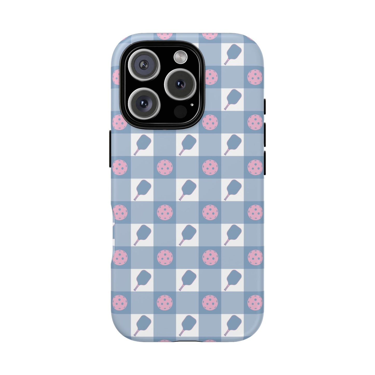 Blue Check Pickleball Phone Case