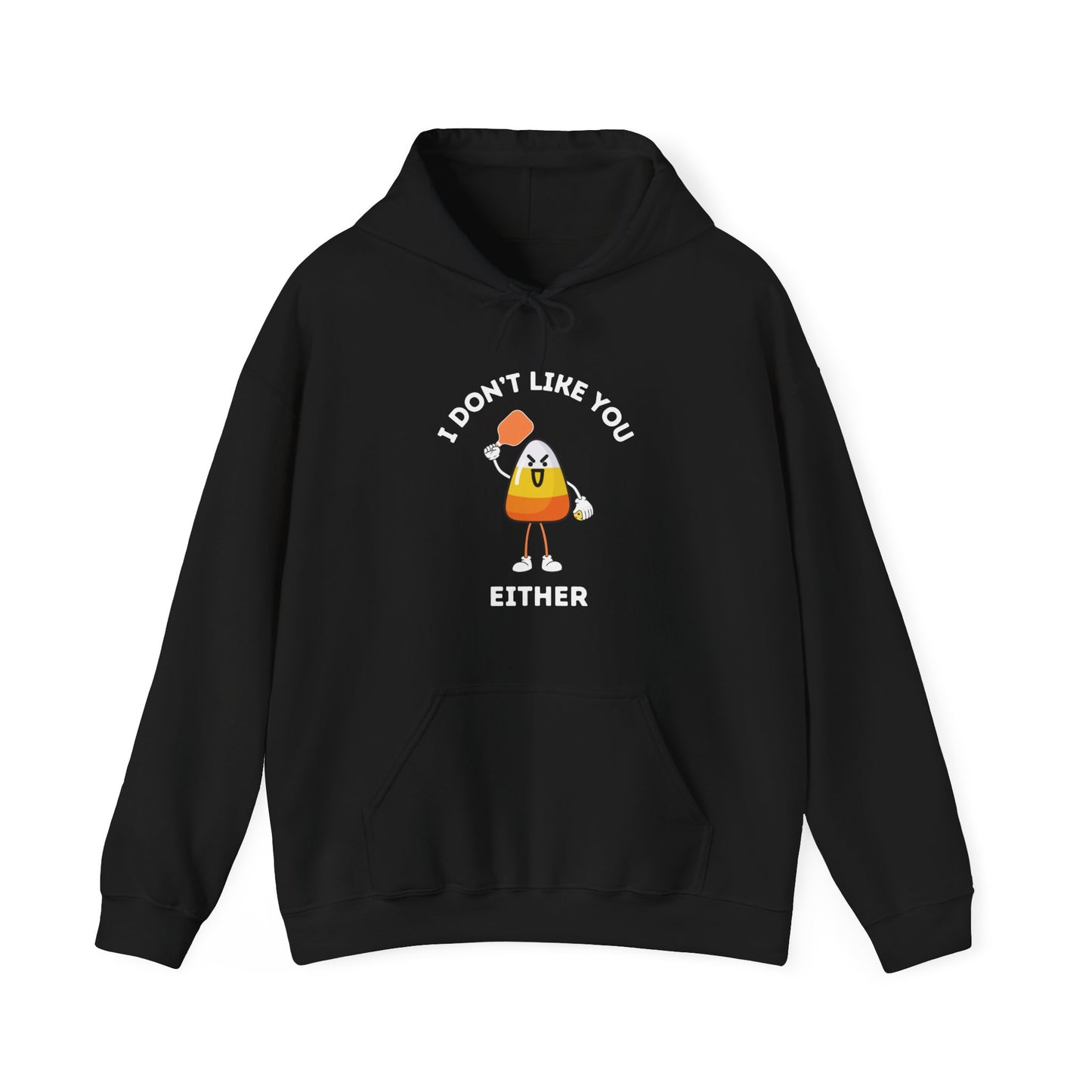 I Don't Like You Either Candy Corn Pickleball Unisex Hoodie