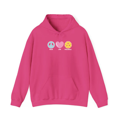 Peace Love Pickleball Pastel Unisex Hoodie