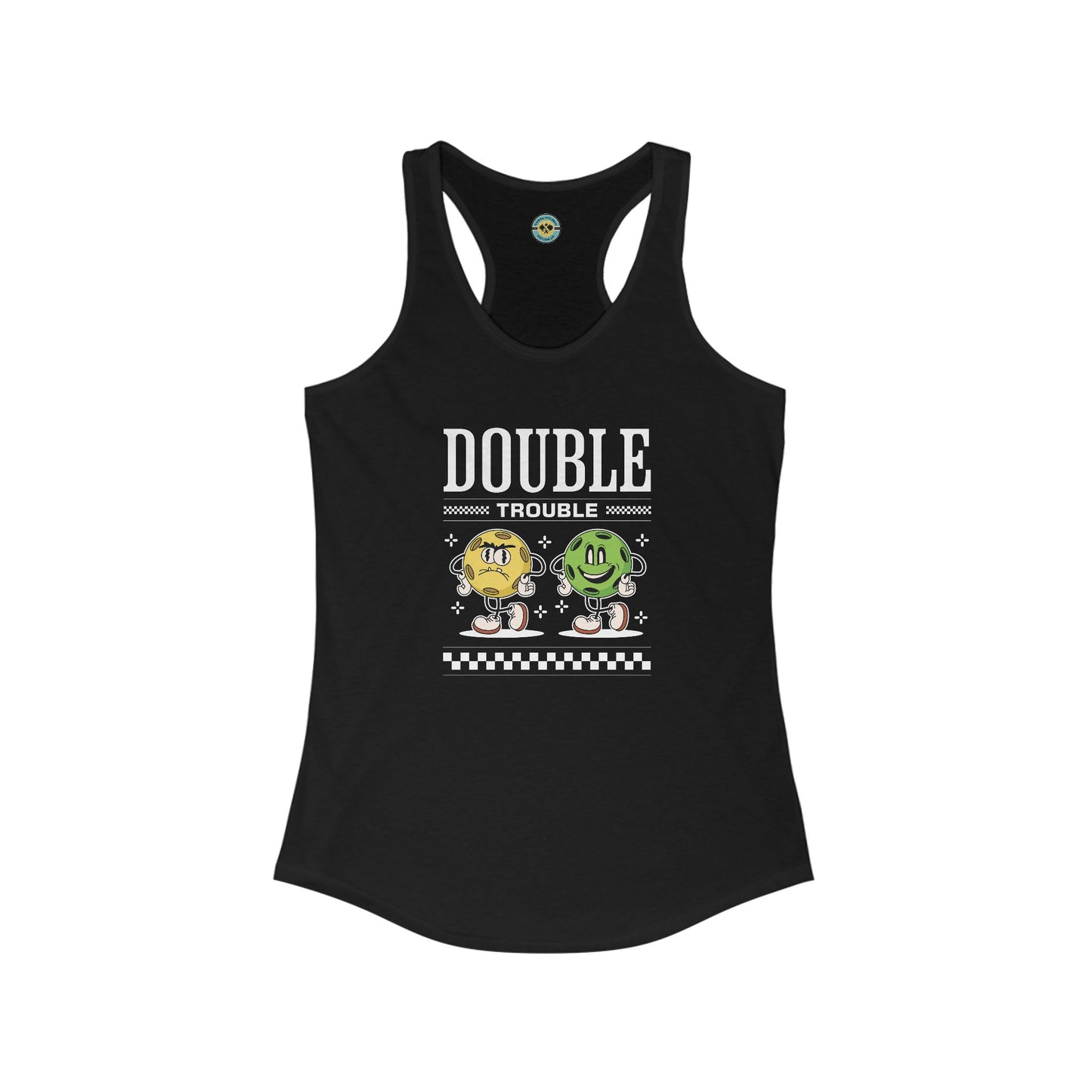 Double Trouble Pickleball Women's Racerback Tank