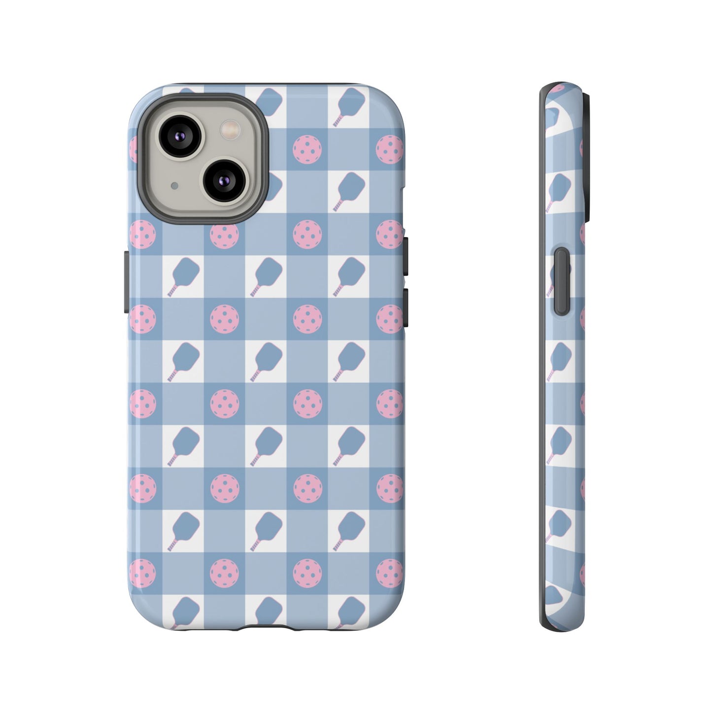 Blue Check Pickleball Phone Case